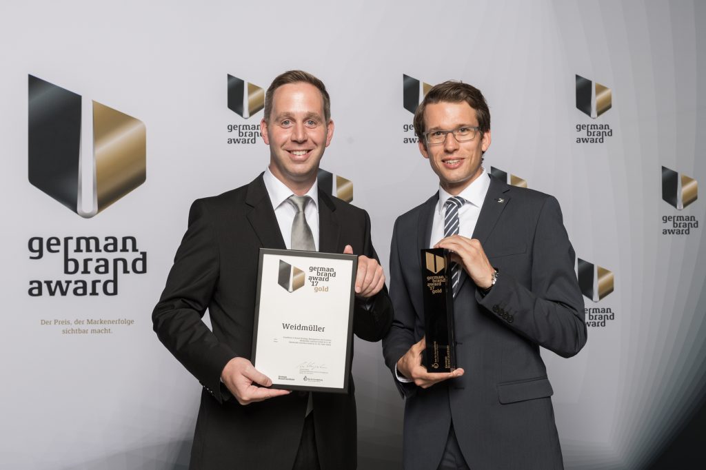 Stolze Gewinner: Weidmüller wurde für seine Markenführung ausgezeichnet