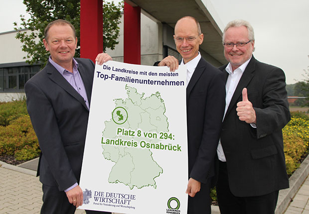 Landkreis Osnabrück in Spitzengruppe bei Top-Familienunternehmen Kreis Ranking der DDW