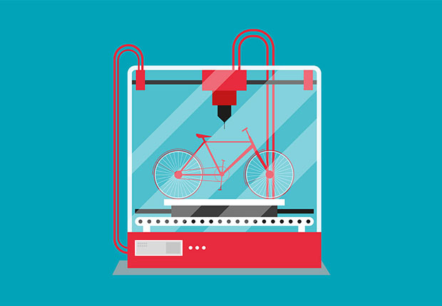 fahrrad aus dem 3d drucker galileo