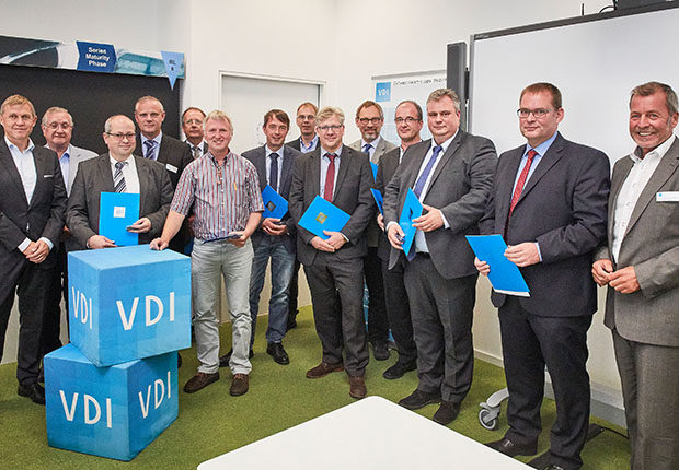 Jubilare mit 25 Jahren Mitgliedschaft im VDI OWL 