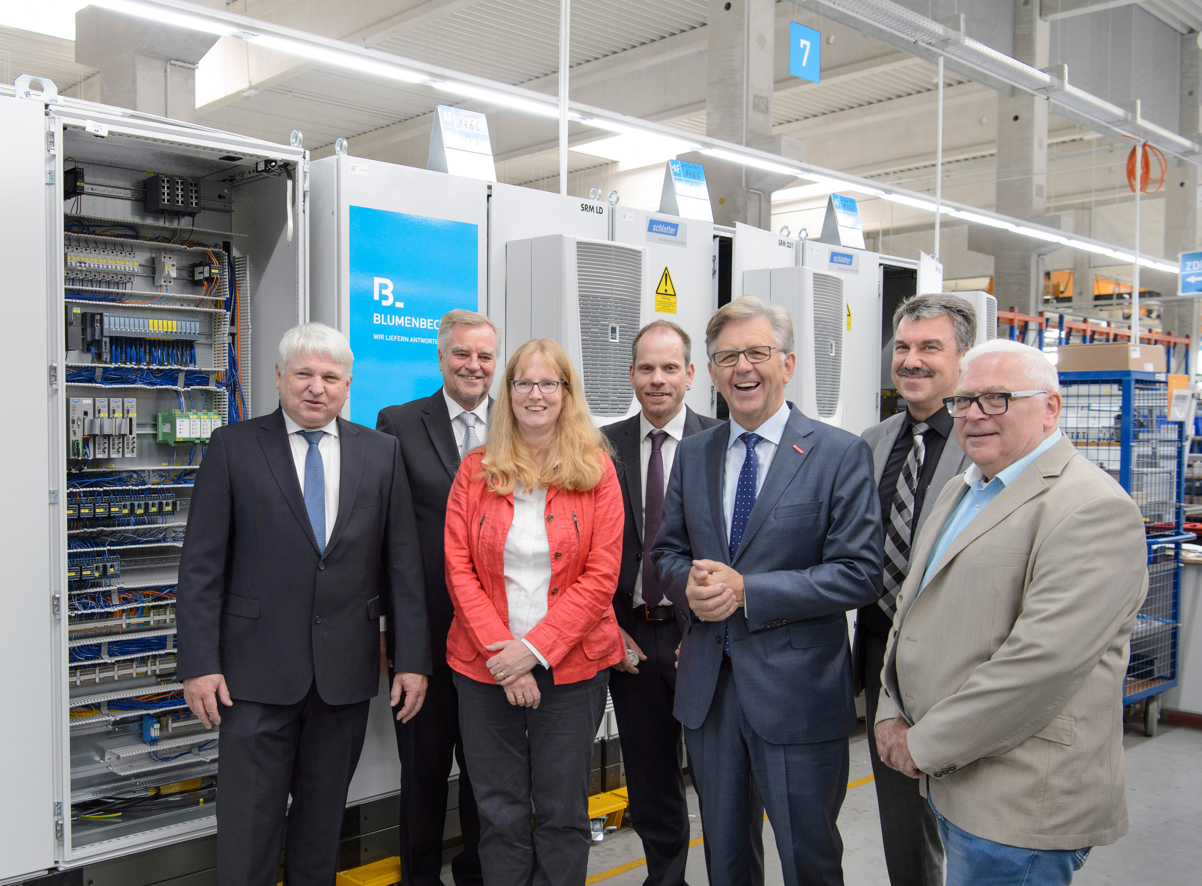 V.l.: Dr. Wolfgang Fink, Dr. Helmut Frantzen, Astrid Blumenbecker, Thomas Hagemann, Hans Hund, Heinz-Josef Schmitz, Günter Hans (Foto: HWK Münster)