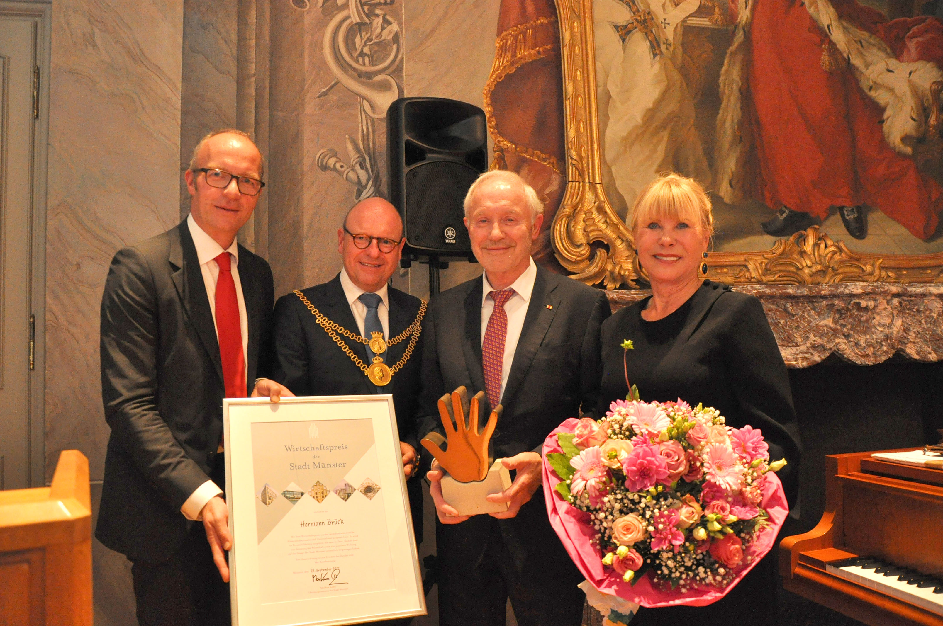 Als Unternehmer und engagierte Persönlichkeit ausgezeichnet - Hermann Brück aus Münster (Foto: Wirtschaftsförderung Münster)