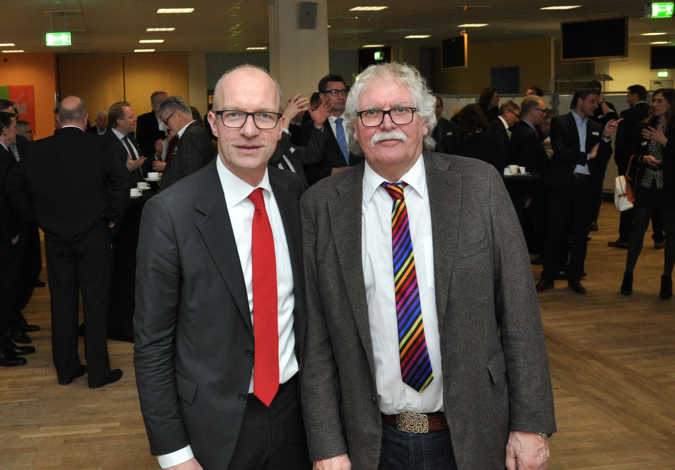 Dr. Thomas Robbers, Geschäftsführer der Wirtschaftsförderung Münster GmbH, und Achim Wiese, stellvertretender Geschäftsführer beim Studierendenwerk Münster (Foto: WFM Münster)