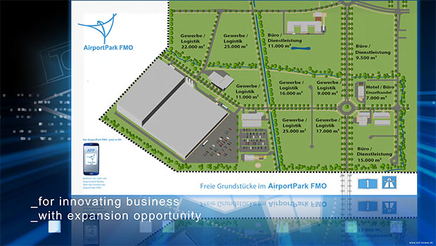 Depenbrock baut auf 8.000 m² im AirportPark FMO einen neuen Verwaltungs- und Schulungsstandort. (Bild: FMO)