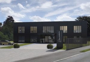 Topmodern und höchst funktional: So wird die neue Zentrale von Wiesmann in Westerkappeln nach der Fertigstellung im Spätsommer 2018 aussehen. (Foto: Wiesmann)
