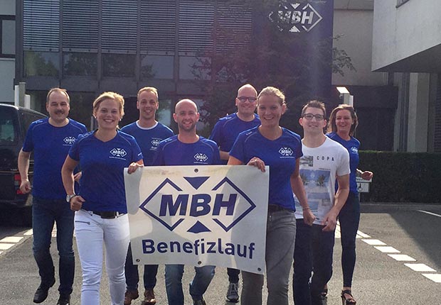 Das Organisationsteam freut sich auf viele Teilnehmer und Besucher bei der 11. Auflage des MBH-Benefizlaufs am 15.09.2018 in Ibbenbüren-Uffeln. (Foto: MBH Maschinenbau & Blechtechnik GmbH)