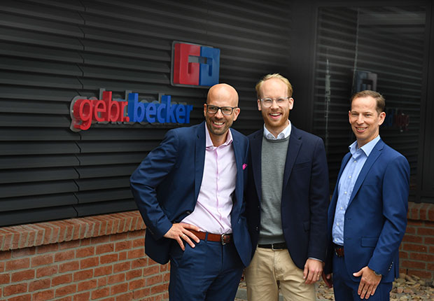 Nils Becker, Maximilian Viessmann und Mark Becker. (Foto: Gebr. Becker)