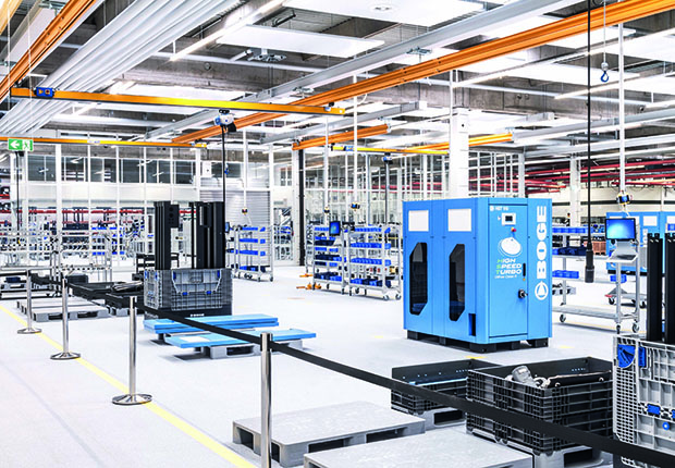 Innovation aus Bielefeld: Der revolutionäre BOGE High Speed Turbo-Kompressor entsteht in der BOGE Smart Factory. (Foto: BOGE)