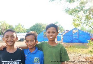 SOS-Kinderdorf in Indonesien – Oetker-Gruppe unterstützt nachhaltige Nothilfe für Kinder nach Erdbeben. (Foto: SOS-Kinderdorf)
