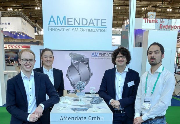 Der Award der Challenge zeichnete den Stand des Paderborner Startups als Gewinner aus und sorgte auf der Messe für viel Aufmerksamkeit. (Foto: AMendate GmbH)