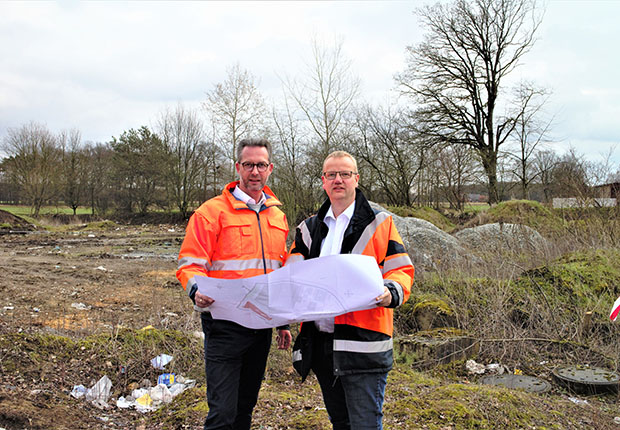 (v.l.) Torsten Kröner-Jussack und Andreas Grumbach. (Foto: Grumbach GmbH & Co. KG)