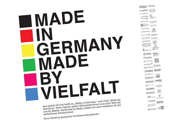 Made in Germany – Made by Vielfalt: Eine Initiative deutscher Familienunternehmen. (Bild: Dr. August Oetker KG)