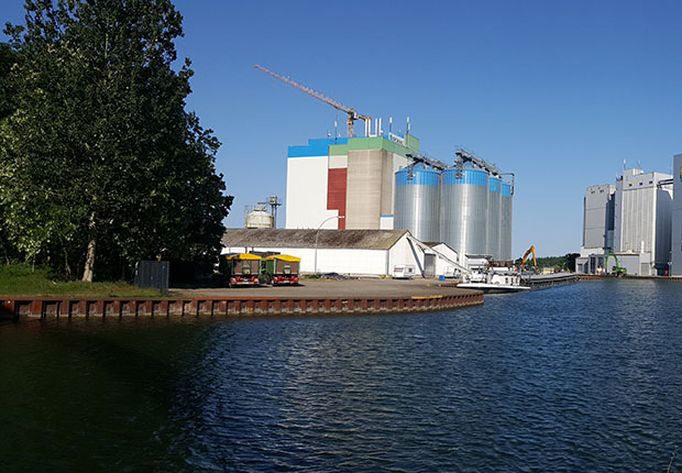 Der Hafen Spelle-Venhaus: Aushängeschild der guten wirtschaftlichen Entwicklung. (Foto: Samtgemeinde Spelle)
