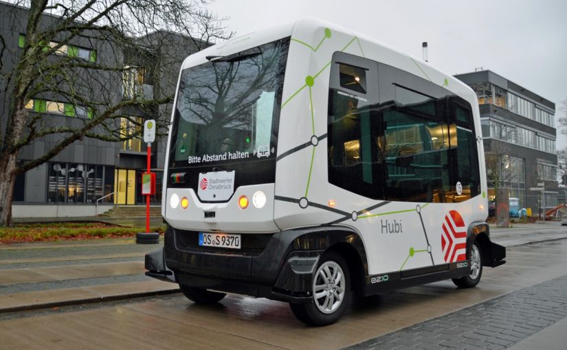 Die „Hubi“-Testphase Zwei der Stadtwerke am InnovationsCentrum Osnabrück (ICO) startet (Foto: © Stadtwerke Osnabrück / Marco Hörmeyer)