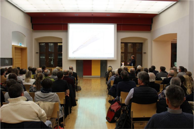 Anhand von Grafiken machte der Präsident des Bundesumweltamtes die Dringlichkeit des Handelns auf klimapolitischer Ebene deutlich Foto: Lea-Melissa Vehling