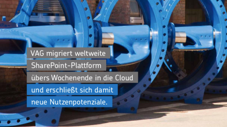 VAG Armaturen nutzt agilen Ansatz von Net at Work zur Migration von SharePoint 2013 in die Cloud. Bild: Net at Work GmbH