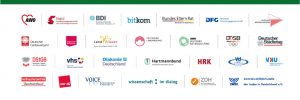 Grafik:; Partner der Initiative „Digital für alle“