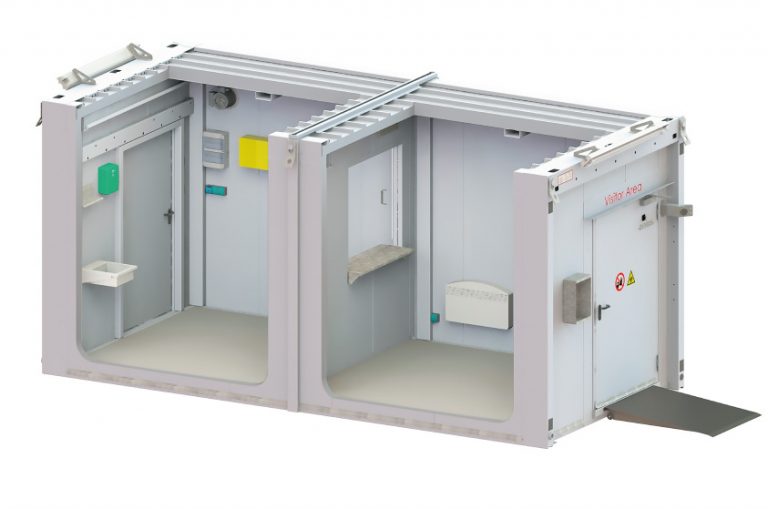 Raumsystem für eine kontaktarme Warenübergabe - Bild: DENIOS