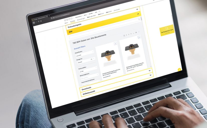 Das übersichtliche Sita BIM Portal: Alle erforderlichen Produktinfos auf einen Blick. Und bei Fragen der direkte Link zum Sita Profi Chat. - Foto: Sita