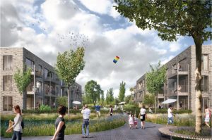 Depenbrock hat für den Bau eines Wohnquartiers auf einem alten Kasernengelände in Münster einen weiteren Auftrag bekommen, es entstehen 120 Sozialwohnungen. Foto: Depenbrock