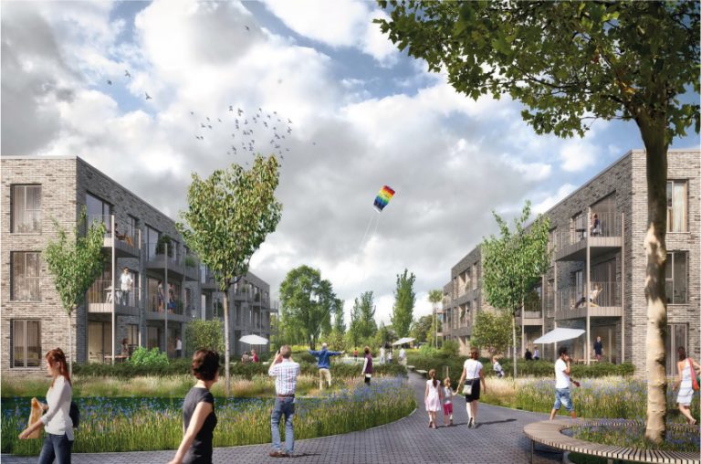 Depenbrock hat für den Bau eines Wohnquartiers auf einem alten Kasernengelände in Münster einen weiteren Auftrag bekommen, es entstehen 120 Sozialwohnungen. Foto: Depenbrock