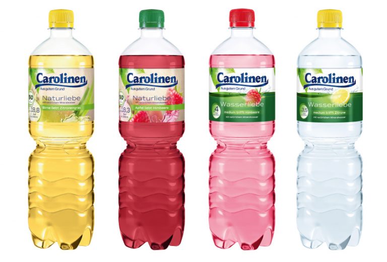 Die neuen Getränke von Carolinen. - Foto: Mineralquellen Wüllner GmbH & Co. KG