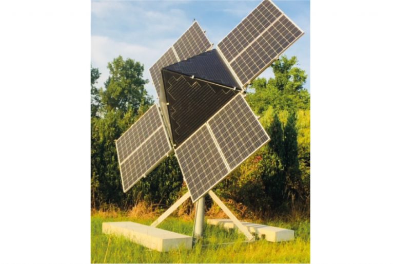 Kompakt und flexibel: Der Solartrichter ist modular aufgebaut und kann schnell zu dem gewünschten Einsatzort transportiert werden. - Foto: GLOBAL SOLAR SYSTEMS