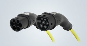 Kerngeschäft von HARTING ist die Konnektivität: Ladekabel Mode 3 für den Modularen E-Antriebs-Baukasten (MEB) von Volkswagen. - Foto: HARTING