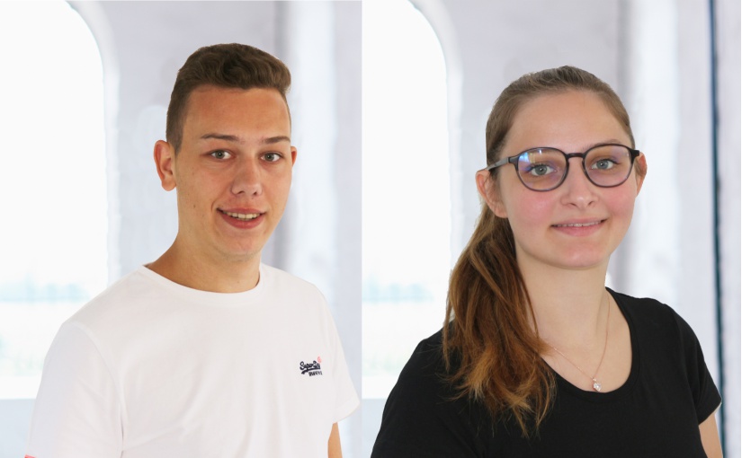 Kira und Luca Hörnschemeyer starteten kürzlich ihre Ausbildung bei der Osnabrücker Wirtschaftsprüfungs- und Steuerberatungsgesellschaft Dr. Klein, Dr. Mönstermann + Partner mbB. - Fotos: HLB Klein Mönstermann HLB