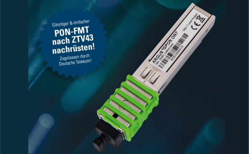 Mit dem ARGUS GPON ONT und der PON-FMT-Option wird der ARGUS zum GPON-Tester. - (intec GmbH).