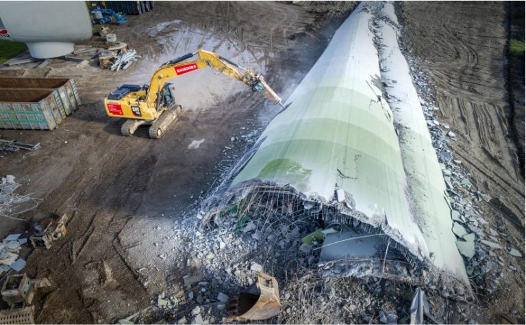 Hagedorn, Rückbau Windkraftanlage Sengwarden. - Foto: Hagedorn