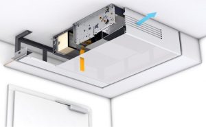 Der Fan Coil Venkon im Regelbetrieb ohne HEPA-Filter. Die Kernfunktion der Raumtemperierung wird nicht beeinträchtigt. - Foto: Kampmann GmbH & Co. KG