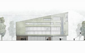 Siegerentwurf Ansicht Nord. Darstellung/Foto: „UWA – Weidemann Architekten“