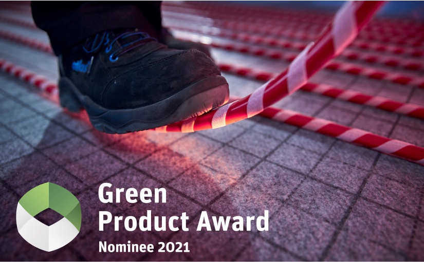 Die Serie tempusFLAT KLETT ist für den Green Product Award nominiert worden. Bis zum 31. Januar 2021 haben Interessierte die Möglichkeit ihre Bewertung online abzugeben. - Foto: herotec GmbH Flächenheizung, Ahlen