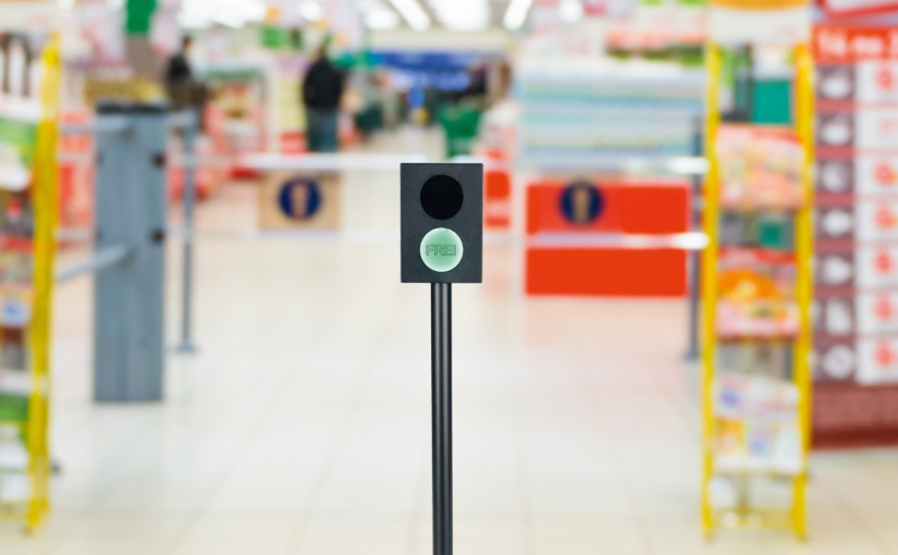 In Schweden reguliert die C-Ampel die Besucherströme unter anderem in Supermärkten. - Foto: adp Gauselmann
