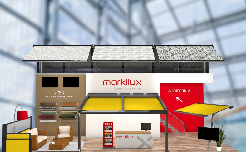 Für markilux war die Teilnahme an der „R+T digital“, die Ende Februar stattfand, ein Erfolg. Das Interesse an den Produkten sei groß gewesen. Besonders die neue „pergola stretch“, die während der Messe den Innovationspreis in Gold erhielt, habe bei den Besuchern viel Anklang gefunden. - Foto: markilux