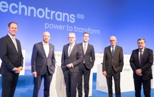 Peter Hirsch, Peter Baumgartner, Michael Finger, Dirk Engel, Heinz Harling and Gottfried H. Dutiné (v.l.n.r.). - Foto: technotrans