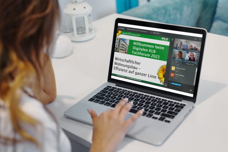 Renommierte Experten präsentierten im Rahmen des „Digitalen KLB-Fachforums 2022“ ihre Lösungsansätze für effizienten Wohnungsbau.