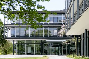 Der Eingangsbereich der Bertelsmann Stiftung (Foto: Thomas Kunsch)
