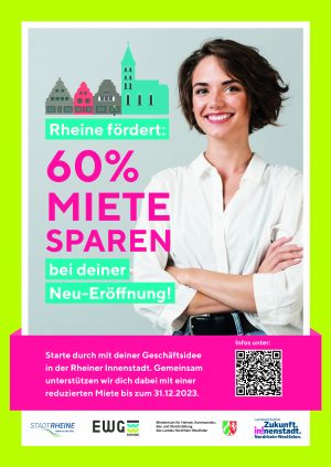 Plakat Verfügungsfond (Foto: EWG Rheine)