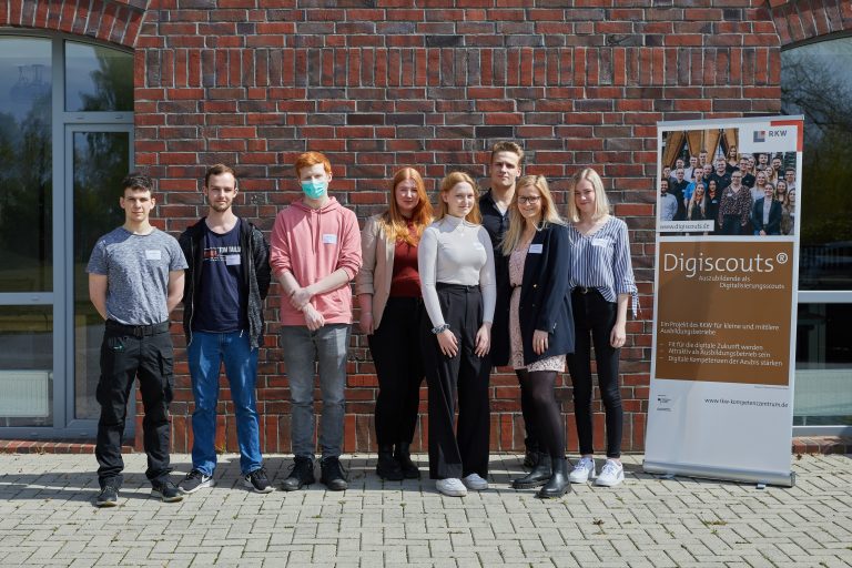 Teilnehmende Auszubildende Digiscouts (Foto: Wachstumsregion Ems-Achse e.V.)