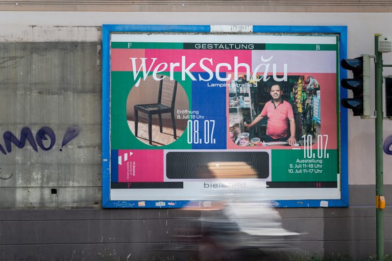 Von Freitag, 8. Juli bis Sonntag, 10. Juli, sind die Werke von 41 Bachelor- und 16 Masterabsolventinnen und -absolventen in den Räumen der Lampingstraße zu sehen. (Foto: Vincent Hoelscher)