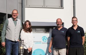 Ausbilder und Azubis bei den Gemeindewerken Steinhagen: v.l.n.r: Peter Schulz, Nadine Focht, Ralf Aldenhoff, Luca Mehmeti (Foto: Gemeindewerk Steinhagen)
