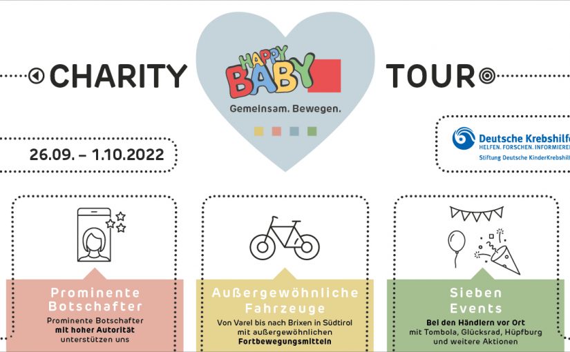 Happy-Baby-Charity Tour vom 26. September bis 1. Oktober 2022 (Foto: EK Group)