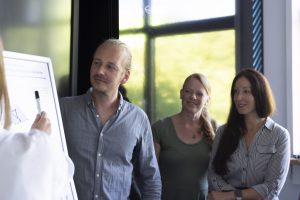 Für Bauingenieur*innen und Architekt*innen bietet die FH Münster zahlreiche Weiterbildungen zu aktuellen Themen an – von berufsbegleitenden Masterstudiengängen bis zu eintägigen Seminaren. (Foto: FH Münster/Diana Jansing)