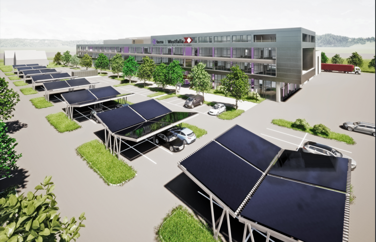 Aktueller Entwurf des künftigen Westfalia-Firmensitzes im IBV Borgholzhausen-Versmold. (Foto: Büro crayen bergedieck klasing architekten bda | PartmbB)