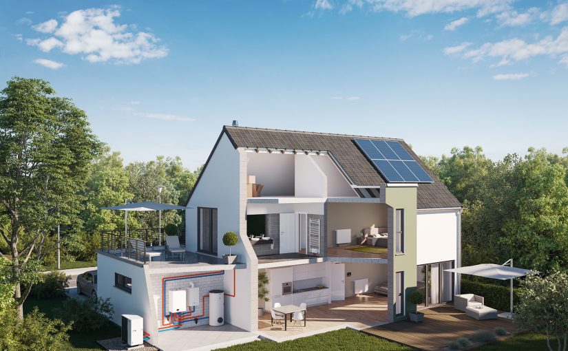 Optimal für Neubau oder Nachrüstung im Bestand: Dieses kompakte Hybrid-Paket von BRÖTJE mit 6 + 24 kW Heizleistung eignet sich bestens für Einfamilienhäuser mit bis zu 150 m2 Wohnfläche. (Foto: August Brötje GmbH, Rastede)