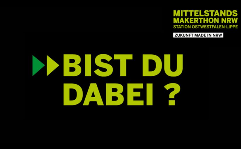 Beim MittelstandsMAKERTHON NRW mit Station in Ostwestfalen Lippe sollen sie kreative Lösungen entwickeln, um real existierende Herausforderungen des Mittelstands zu bewältigen. (Foto: MittelstandsMAKERTHON NRW)