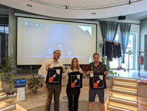 Die Gewinner*innen des dritten Workshops „Prototype your PhD”, in dem Doktorand*innen erfahren, wie aus einem Promotionsthema ein Start-up entstehen kann. (Foto: TecUP)