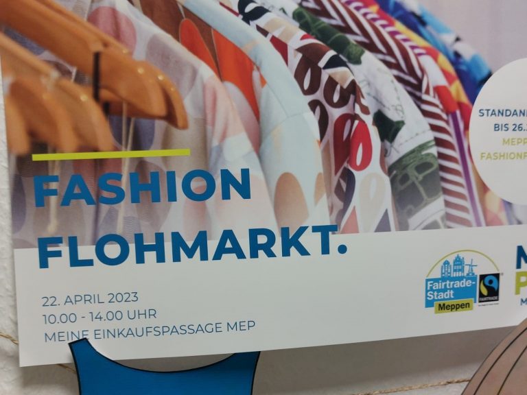 Der Fashion-Flohmarkt findet am Samstag, 22. April, in der Zeit von 10.00 bis 14.00 Uhr im 1. Obergeschoss auf der ehemaligen Media Markt-Fläche in der MEP statt. 60 Stände mit einer bunten Auswahl an Secondhand-Kleidung, -Schuhen und -Accessoires warten auf die Besucherinnen und Besucher. (Foto: Stadt Meppen)